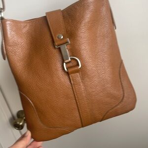 Italian Borse in Pelle Pebbled Leather Crossbody Bag